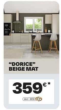 “DORICE” BEIGE MAT