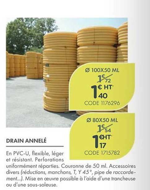 DRAIN ANNELÉ