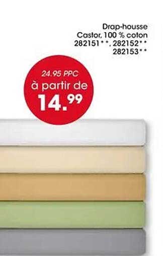 Drop-house Castor, 100 % coton 282151** · 282152** · 282153**
