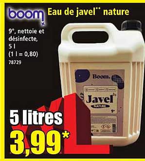 Eau de javel** nature
