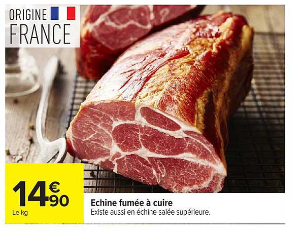 Echine fumée à cuire