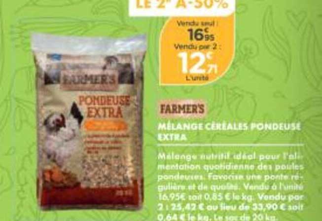 FARMERS MÉLANGE CÉRÉALES PONDEUSE EXTRA