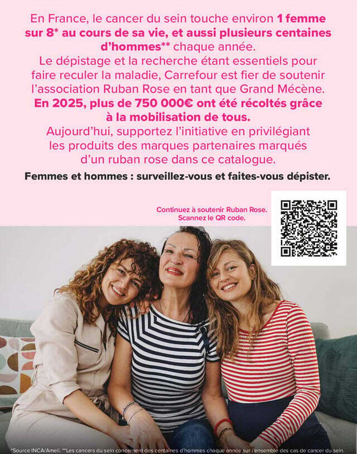 Femmes et hommes : surveillez-vous et faites-vous dépister.