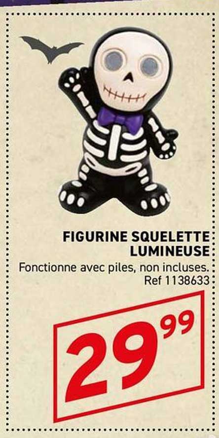 FIGURINE SQUELETTE LUMINEUSE