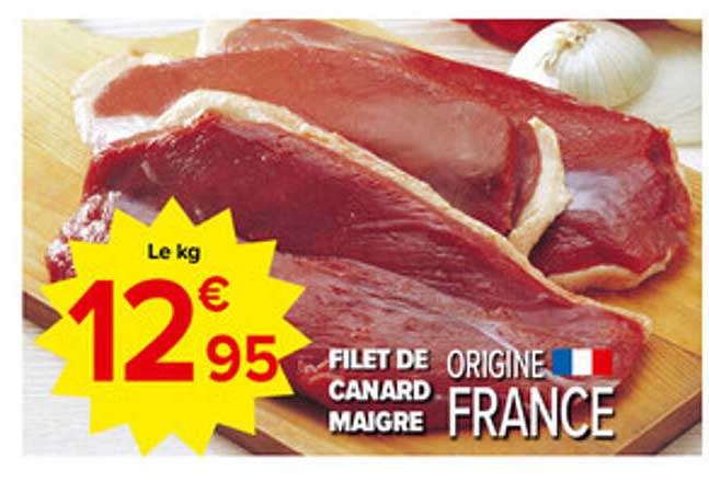 FILET DE CANARD MAIGRE ORIGINE FRANCE