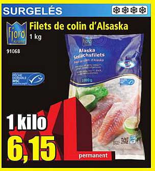 Filets de colin d’Alaska
