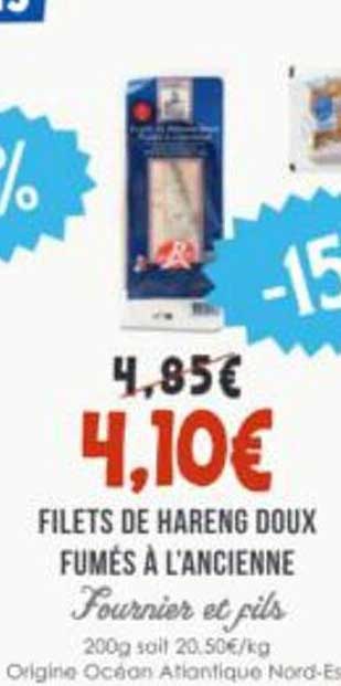 FILETS DE HARENG DOUX FUMÉS À L'ANCIENNE Fournier et fils