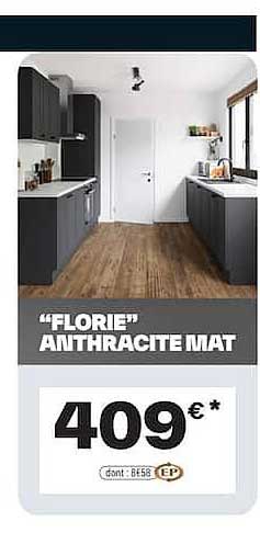 "FLORIE" ANTHRACITE MAT
