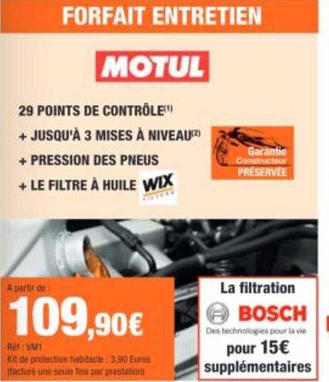 FORFAIT ENTRETIEN MOTUL