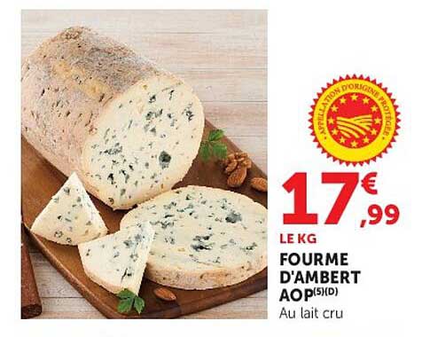 FOURME D'AMBERT AOP(5)(D) Au lait cru