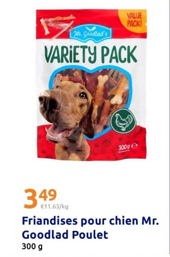 Friandises pour chien Mr. Goodlad Poulet 300 g