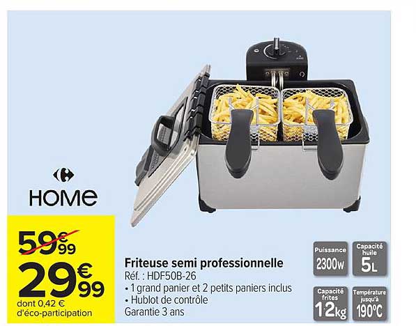 Friteuse semi professionnelle