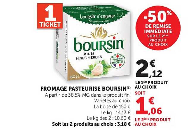 FROMAGE PASTEURISE BOURSIN