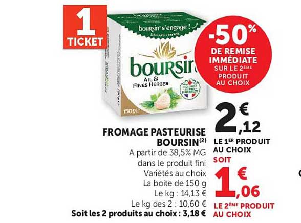 FROMAGE PASTEURISE BOURSIN
