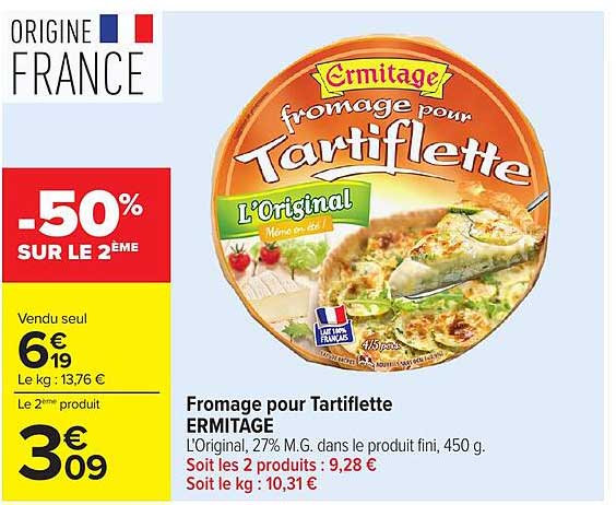 Fromage pour Tartiflette ERMITAGE