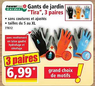 Gants de jardin "Tira", 3 paires