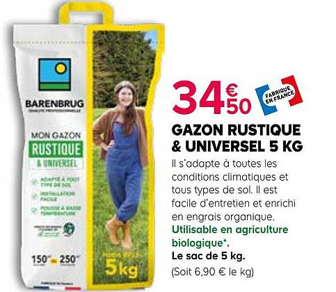 GAZON RUSTIQUE & UNIVERSEL 5 KG