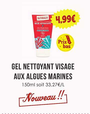 GEL NETTOYANT VISAGE AUX ALGUES MARINES