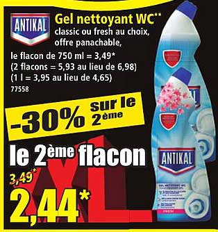 Gel nettoyant WC** classic ou fresh au choix, offre panachable.
