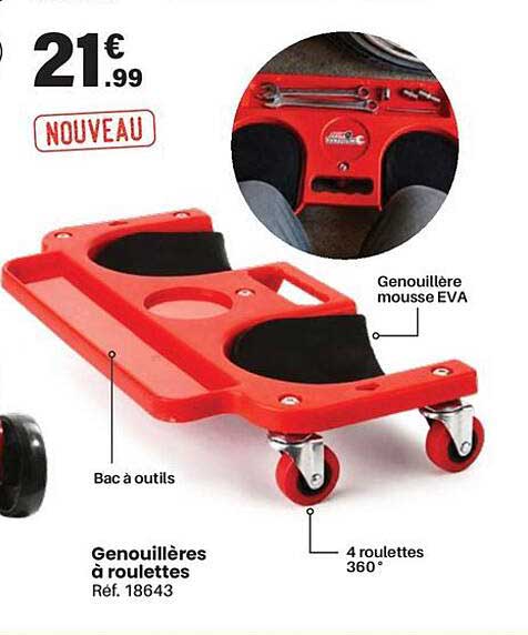 Genouillères à roulettes