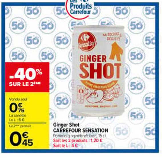 Ginger Shot CARREFOUR SENSATION