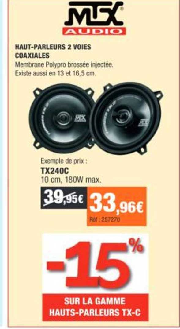 HAUT-PARLEURS 2 VOIES COAXIALES