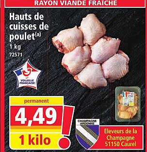 Hauts de cuisses de poulet(a)