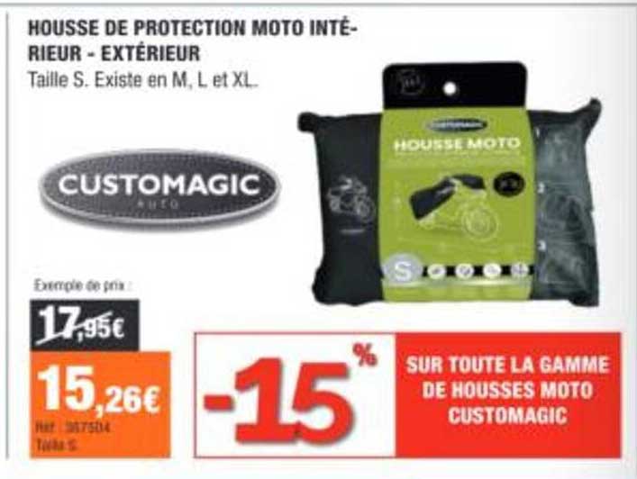 HOUSSE DE PROTECTION MOTO INTÉRIEUR - EXTÉRIEUR