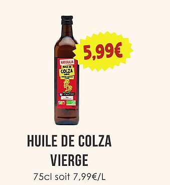 HUILE DE COLZA VIERGE