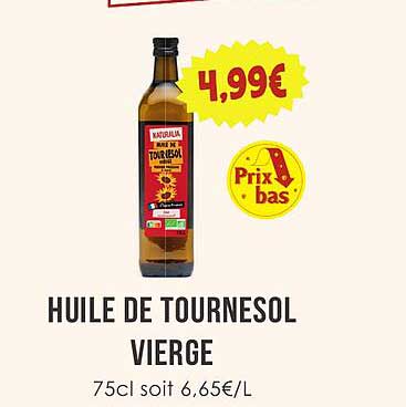 HUILE DE TOURNESOL VIERGE