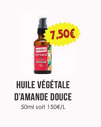 HUILE VÉGÉTALE D’AMANDE DOUCE