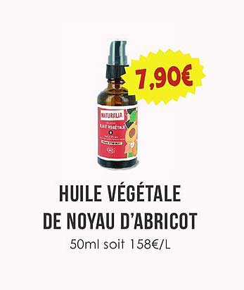 HUILE VÉGÉTALE DE NOYAU D'ABRICOT