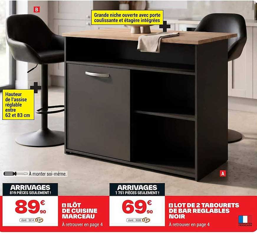 ILOT DE CUISINE MARCEAU