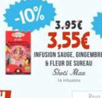 INFUSION SAUGE, GINGEMBRE & FLEUR DE SUREAU