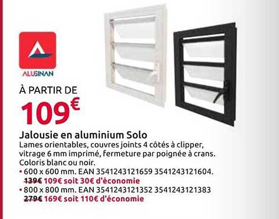 Jalousie en aluminium Solo