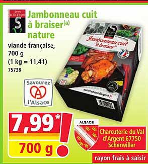 Jambonneau cuit à braiser(a) nature