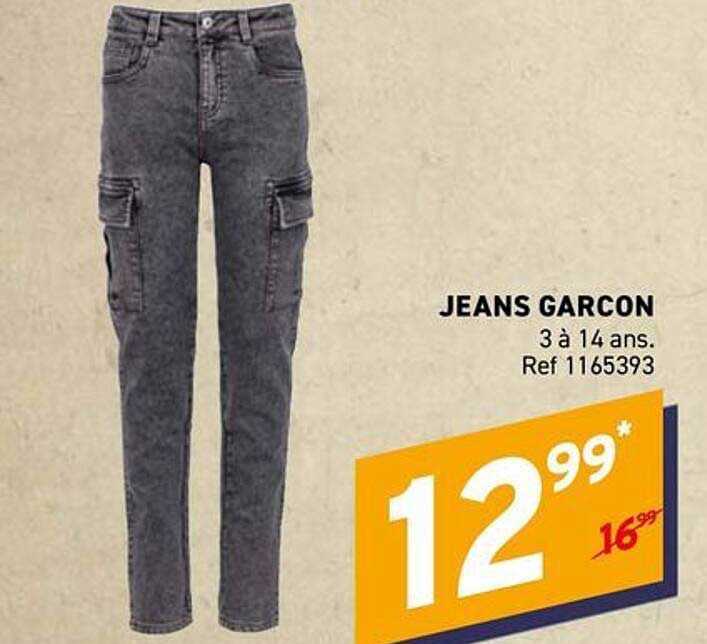 JEANS GARCON 3 à 14 ans. Ref 1165393