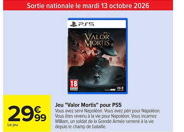 Jeu "Valor Mortis" pour PS5