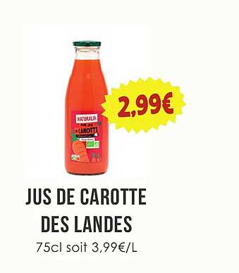 JUS DE CAROTTE DES LANDES