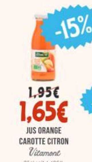 JUS ORANGE CAROTTE CITRON