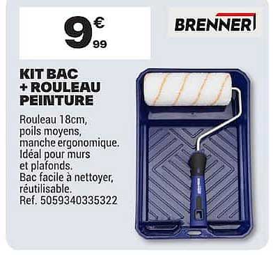 KIT BAC + ROULEAU PEINTURE