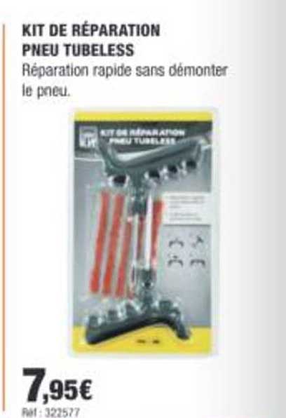 KIT DE RÉPARATION PNEU TUBELESS
