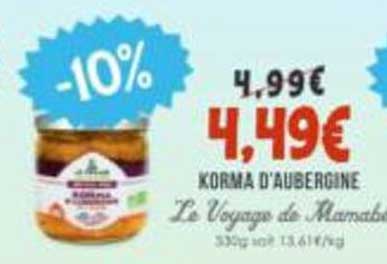 KORMA D'AUBERGINE