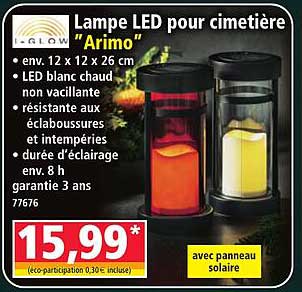 Lampe LED pour cimetière "Arimo"