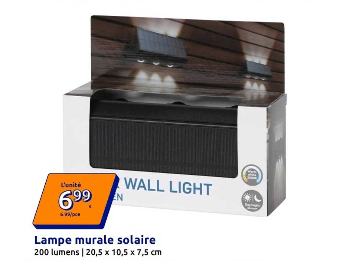 Lampe murale solaire