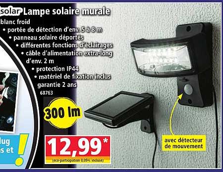 Lampe solaire murale