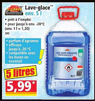 Lave-glace** env. 5 l