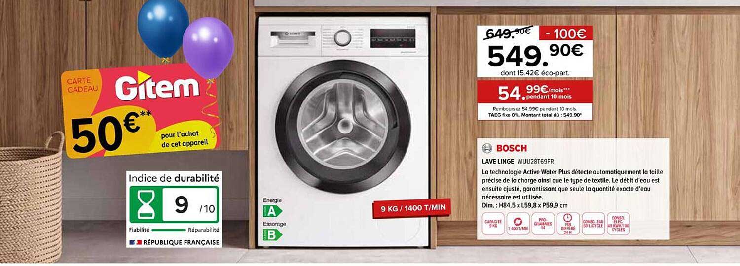 LAVE LINGE WUU28T69FR
