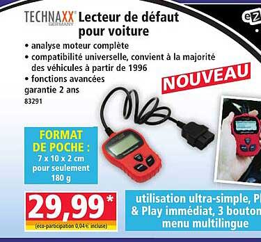 Lecteur de défaut pour voiture
