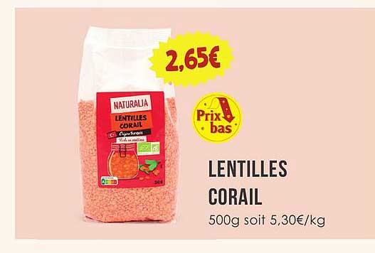 LENTILLES CORAIL